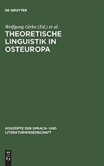 Cover of Theoretische Linguistik in Osteuropa