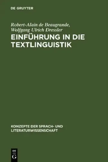 Cover of Einführung in Die Textlinguistik