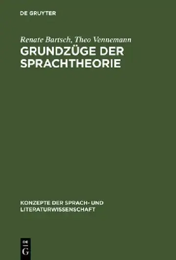 Cover of Grundzüge der Sprachtheorie