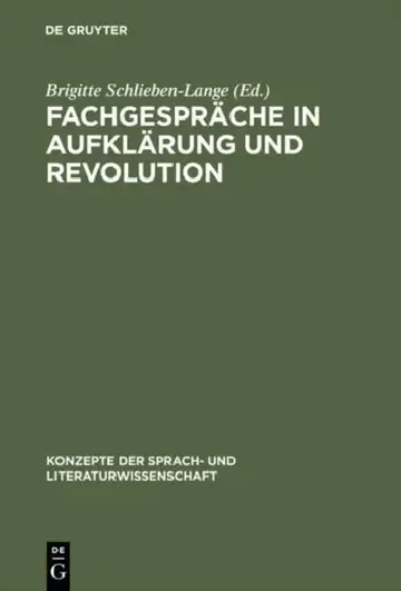 Cover of Fachgespräche in Aufklärung und Revolution
