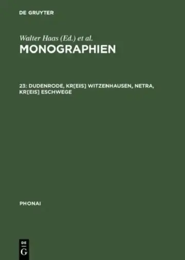 Cover of Monographien, 23, Dudenrode, Kr[eis] Witzenhausen, Netra, Kr[eis] Eschwege