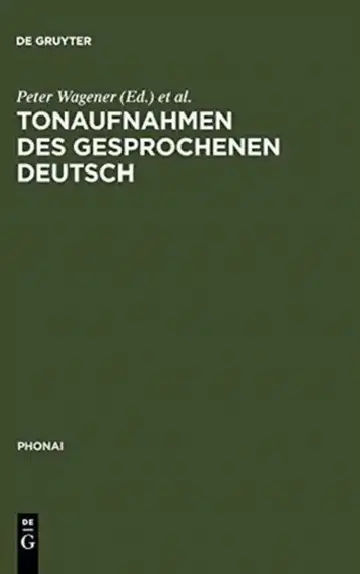 Cover of Tonaufnahmen Des Gesprochenen Deutsch