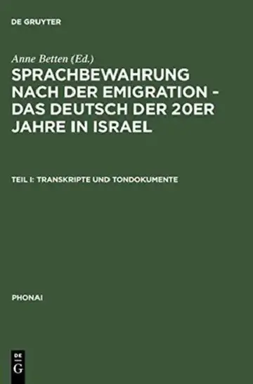Cover of Transkripte und Tondokumente