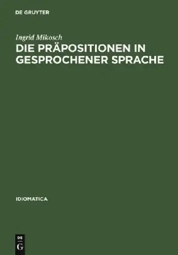 Cover of Die Präpositionen in gesprochener Sprache