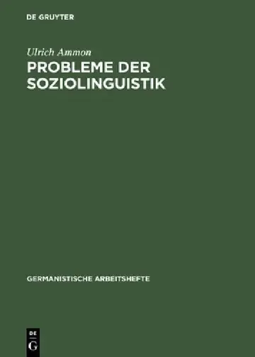 Cover of Probleme der Soziolinguistik