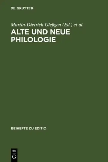 Cover of Alte und neue Philologie