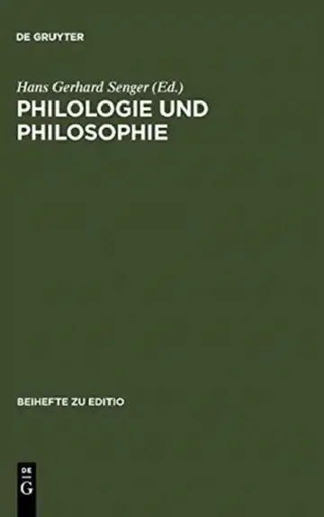 Cover of Philologie und Philosophie