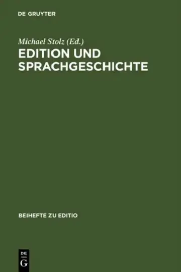 Cover of Edition und Sprachgeschichte