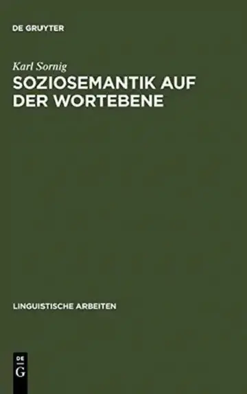 Cover of Soziosemantik auf der Wortebene