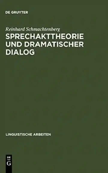 Cover of Sprechakttheorie und dramatischer Dialog