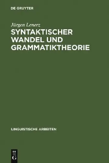 Cover of Syntaktischer Wandel und Grammatiktheorie