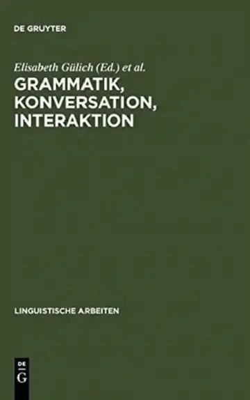 Cover of Grammatik, Konversation, Interaktion