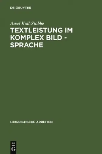 Cover of Textleistung im Komplex Bild - Sprache