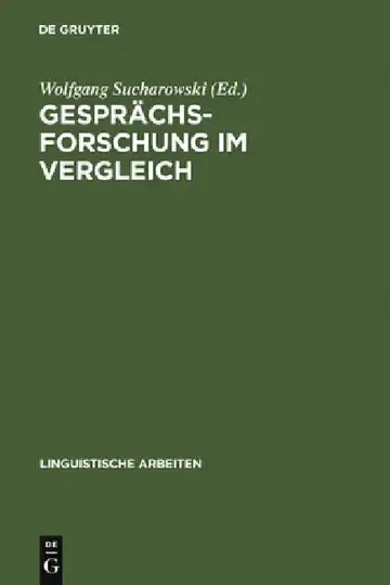 Cover of Gesprächsforschung im Vergleich