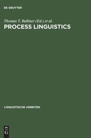 Cover of Process linguistics