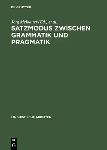 Cover of Satzmodus zwischen Grammatik und Pragmatik