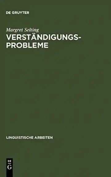 Cover of Verständigungsprobleme