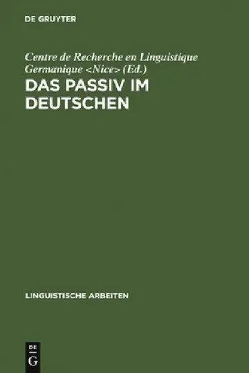 Cover of Das Passiv im Deutschen