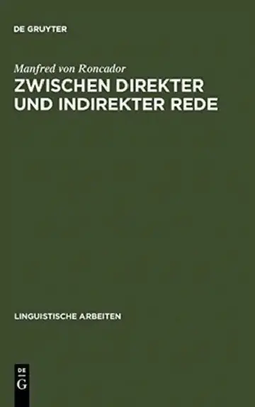 Cover of Zwischen direkter und indirekter Rede
