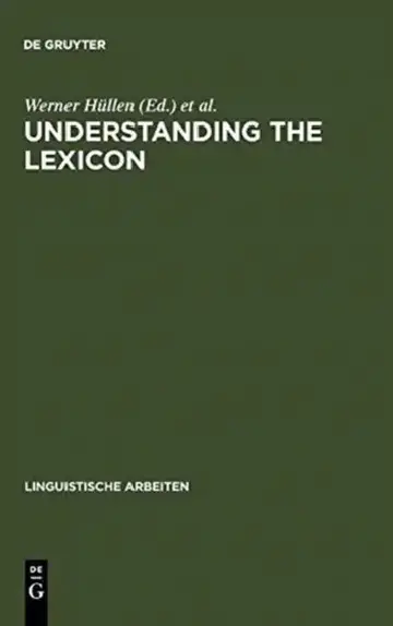 Cover of Understanding the Lexicon