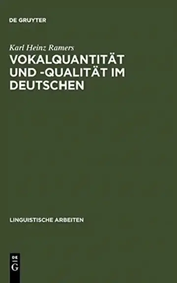 Cover of Vokalquantität Und -Qualität Im Deutschen