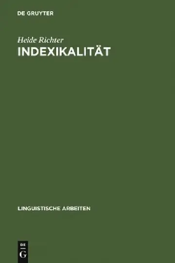 Cover of Indexikalität