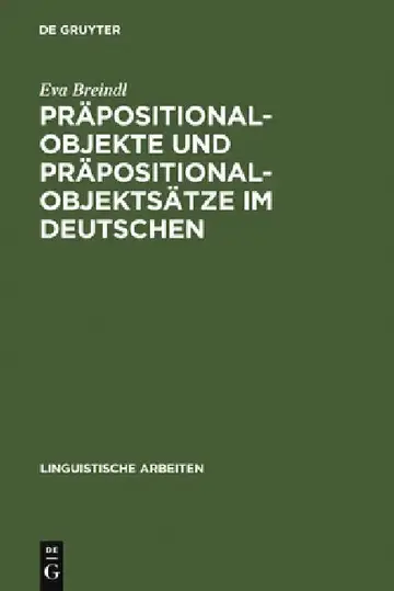 Cover of Präpositionalobjekte und Präpositionalobjektsätze im Deutschen