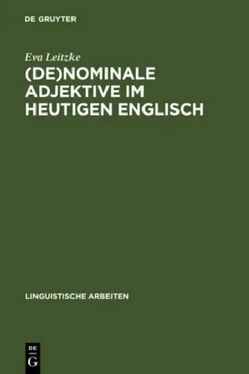 Cover of (De)Nominale Adjektive Im Heutigen Englisch
