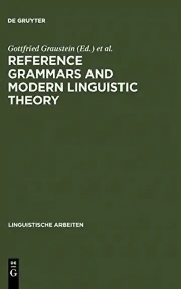 Cover of Reference Grammars and Modern Linguistic Theory