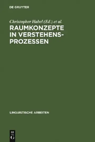 Cover of Raumkonzepte in Verstehensprozessen