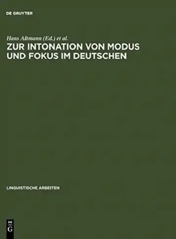 Cover of Zur Intonation von Modus und Fokus im Deutschen