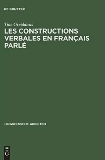 Cover of Les Constructions Verbales En Francais Parle