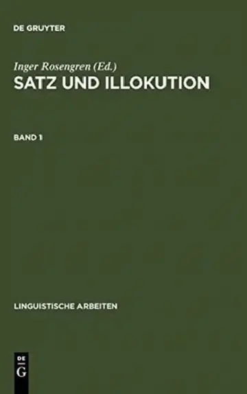 Cover of Satz und Illokution