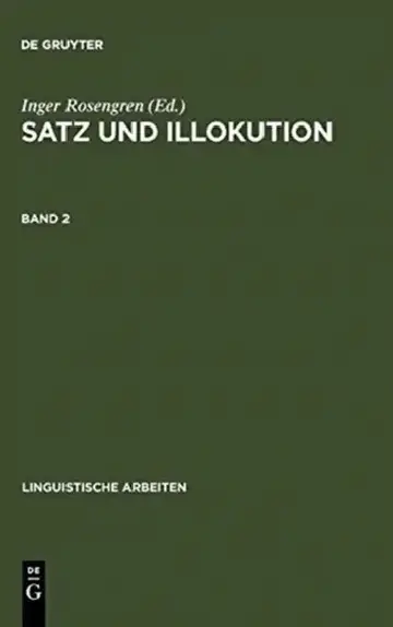 Cover of Satz und Illokution