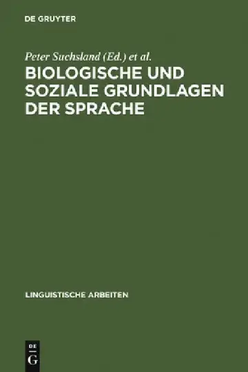 Cover of Biologische und soziale Grundlagen der Sprache