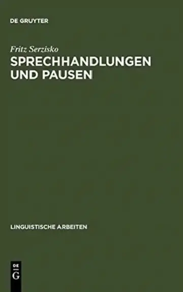 Cover of Sprechhandlungen und Pausen