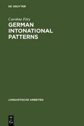 Cover of German intonational Patterns