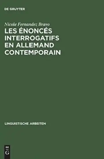 Cover of Les Énoncés Interrogatifs En Allemand Contemporain