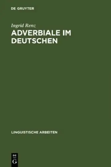 Cover of Adverbiale im Deutschen