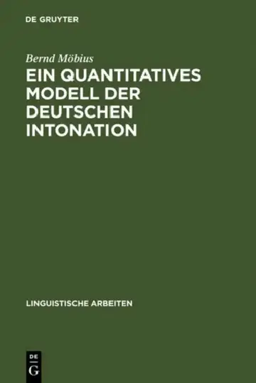 Cover of Ein quantitatives Modell der deutschen Intonation