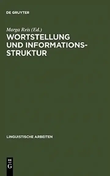 Cover of Wortstellung und Informationsstruktur