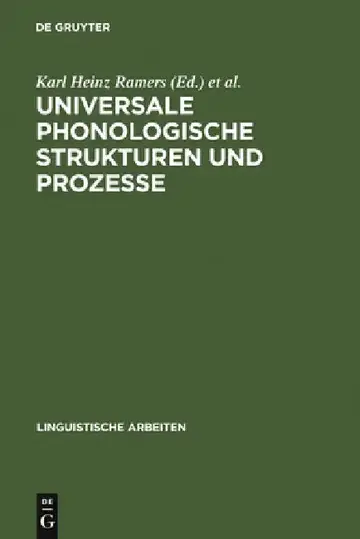 Cover of Universale phonologische Strukturen und Prozesse