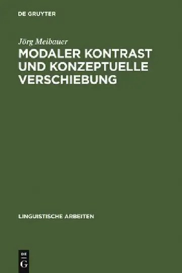 Cover of Modaler Kontrast und konzeptuelle Verschiebung