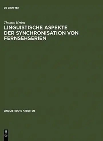 Cover of Linguistische Aspekte der Synchronisation von Fernsehserien