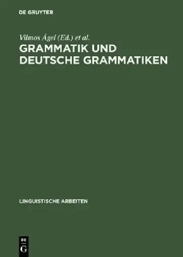 Cover of Grammatik und deutsche Grammatiken
