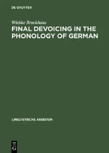 Cover of Final Devoicing in the Phonology of German