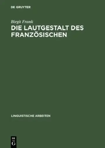 Cover of Die Lautgestalt des Französischen