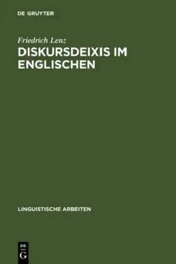 Cover of Diskursdeixis im Englischen