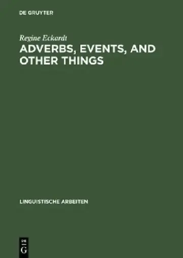 Cover of Adverbs, Events, and Other Things