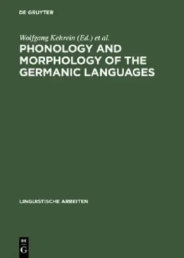 Cover of Phonology and Morphology of the Germanic Languages